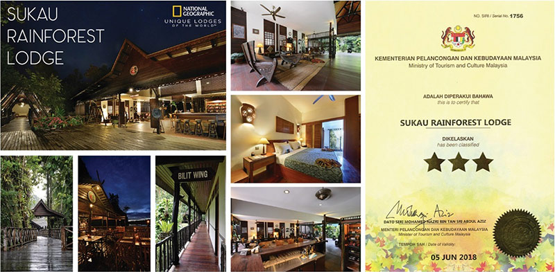 Sukau Rainforest Lodge Receives 3-Star rating Certificate by Ministry of Tourism and Culture Malaysia
