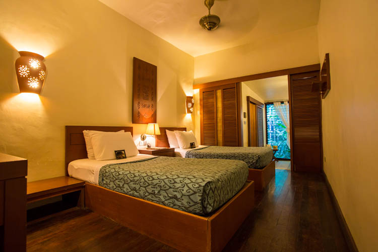 Sukau Rainforest Lodge superior room entrance view